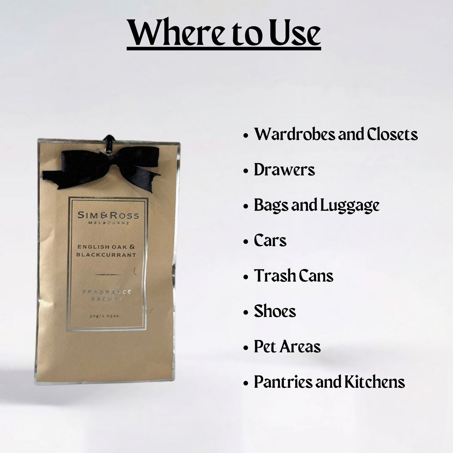Sachets-English Oak & BlackCurrant (Pack of 6)