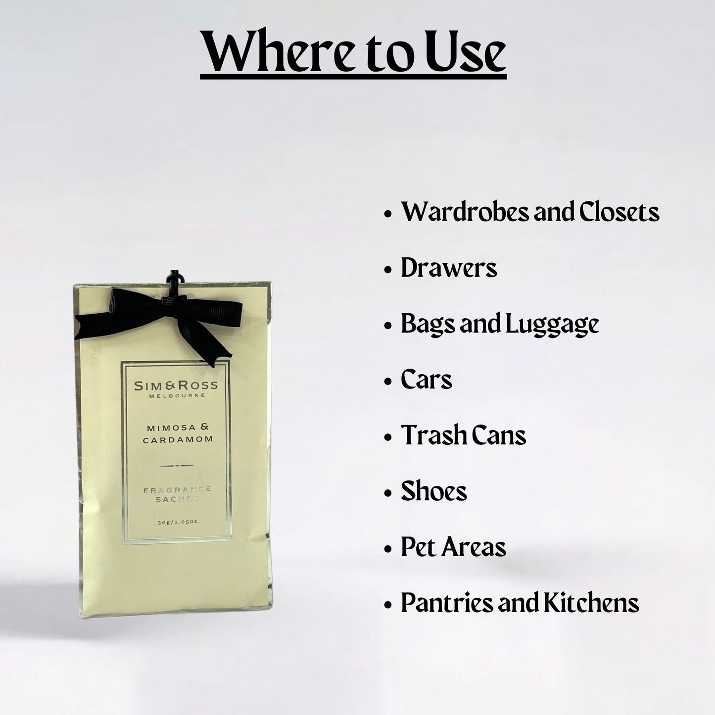 Sachets-Mimosa & Cardamom (Pack of 6)
