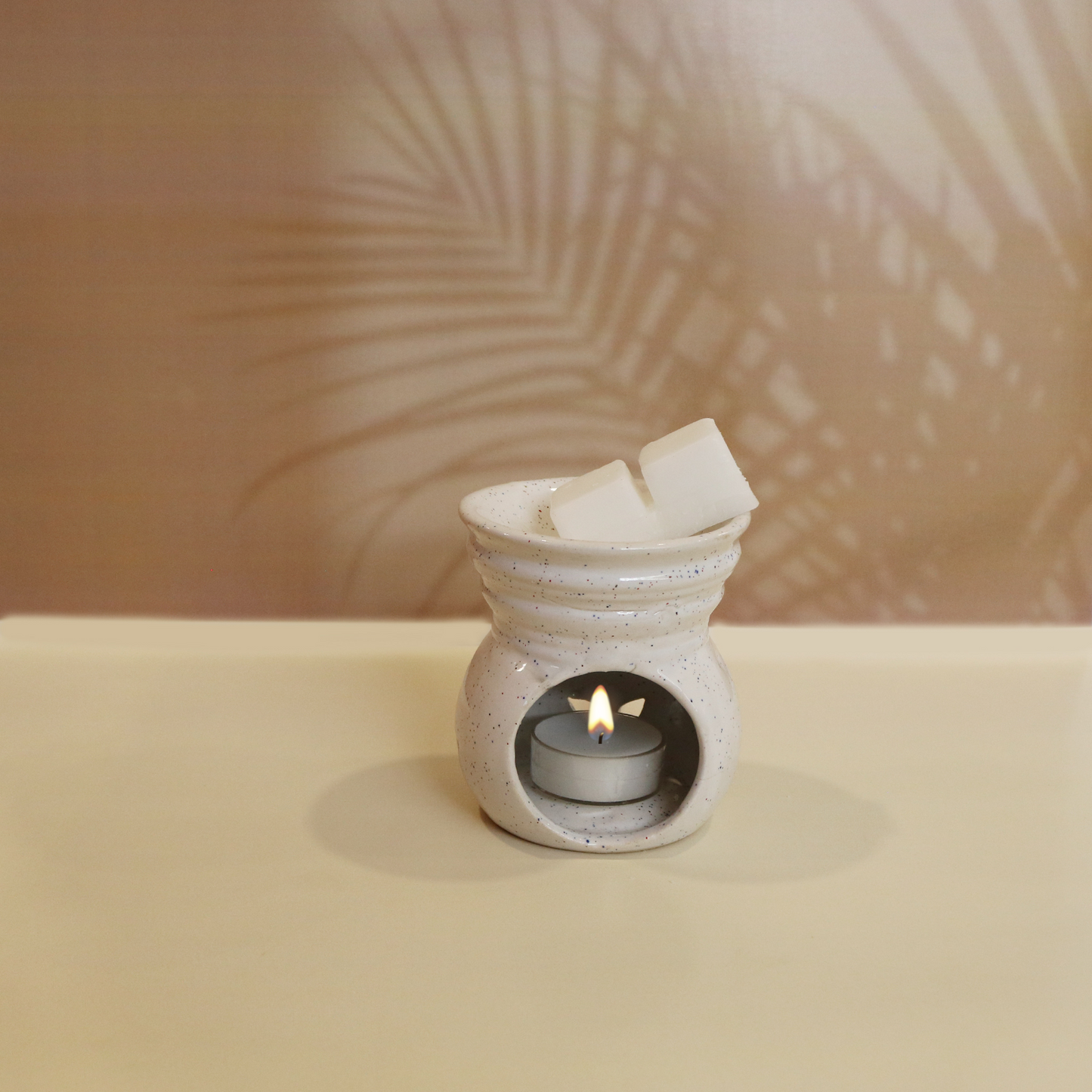 Ceramic Oil Burner Set- Ivory