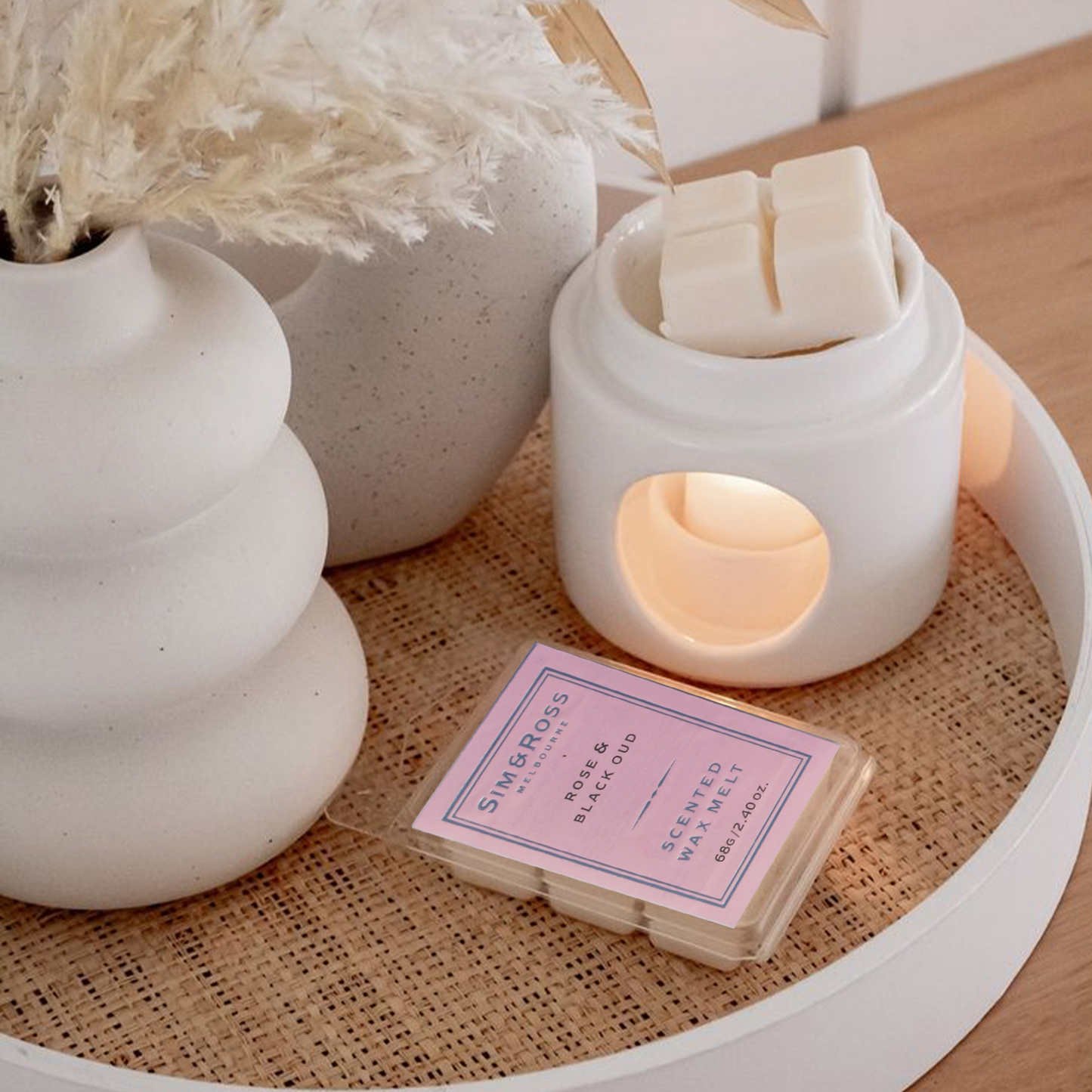 Wax Melts- Rose & Black Oud (Pack of 2)