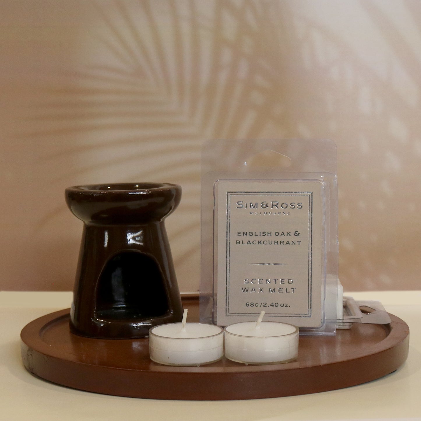 Ceramic Oil Burner Set- Rich Mocha
