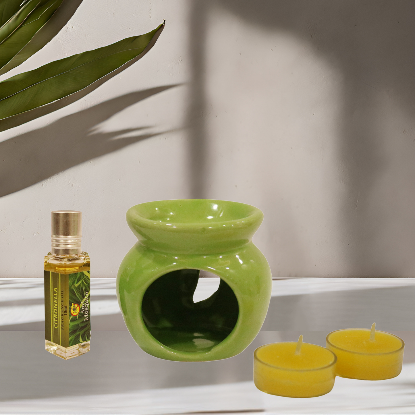 Ceramic Oil Burner Set- Citronella