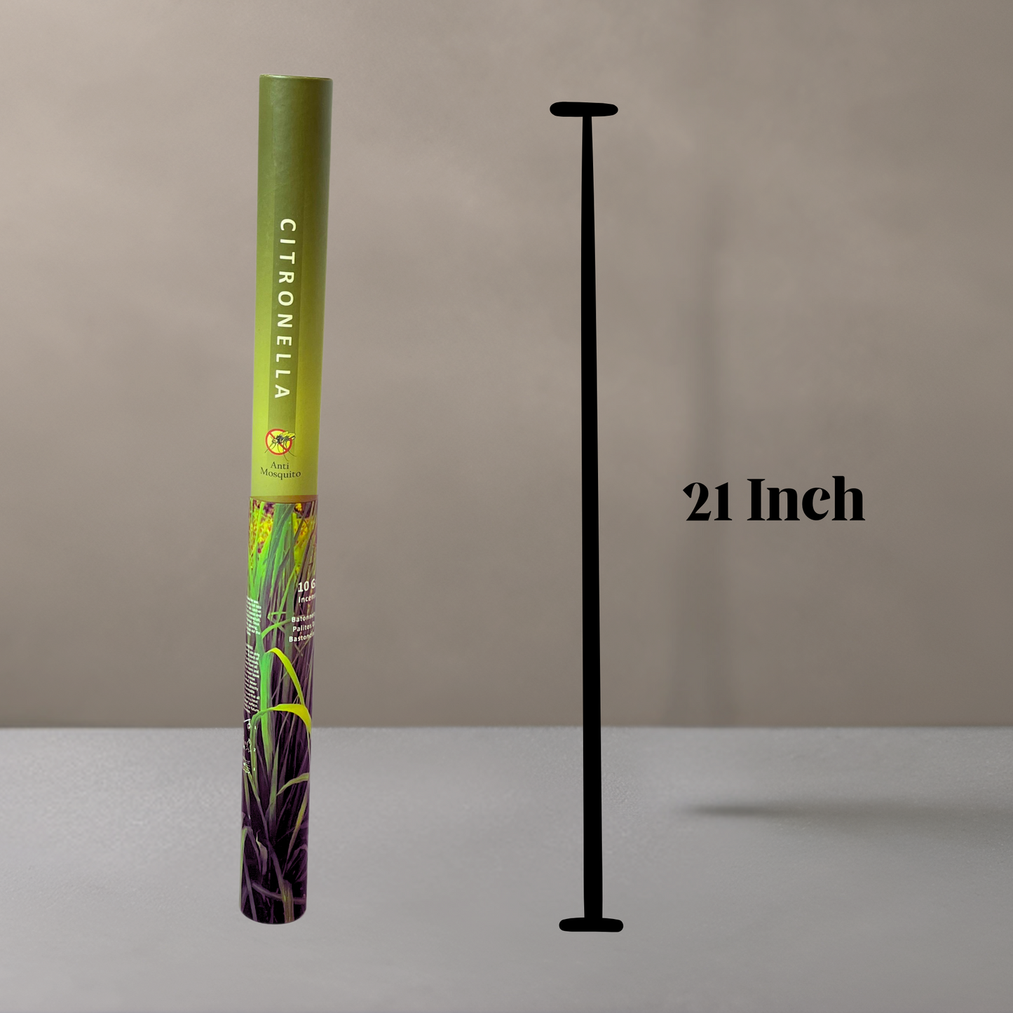 Citronella Anti-Mosquito Incense Sticks (21-Inch Long Sticks)
