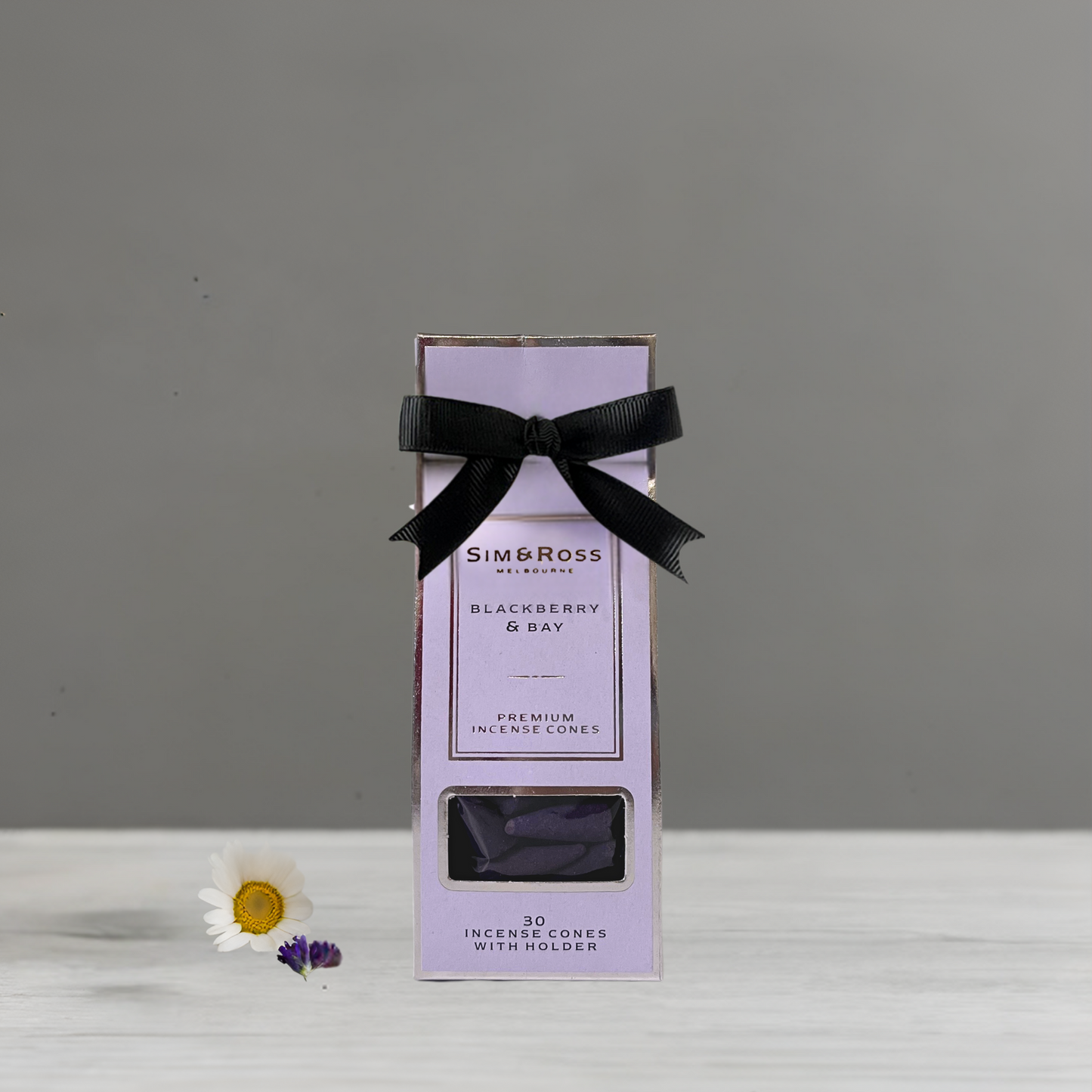 Incense Cones with Holder- Blackberry & Bay (Pack of 2)