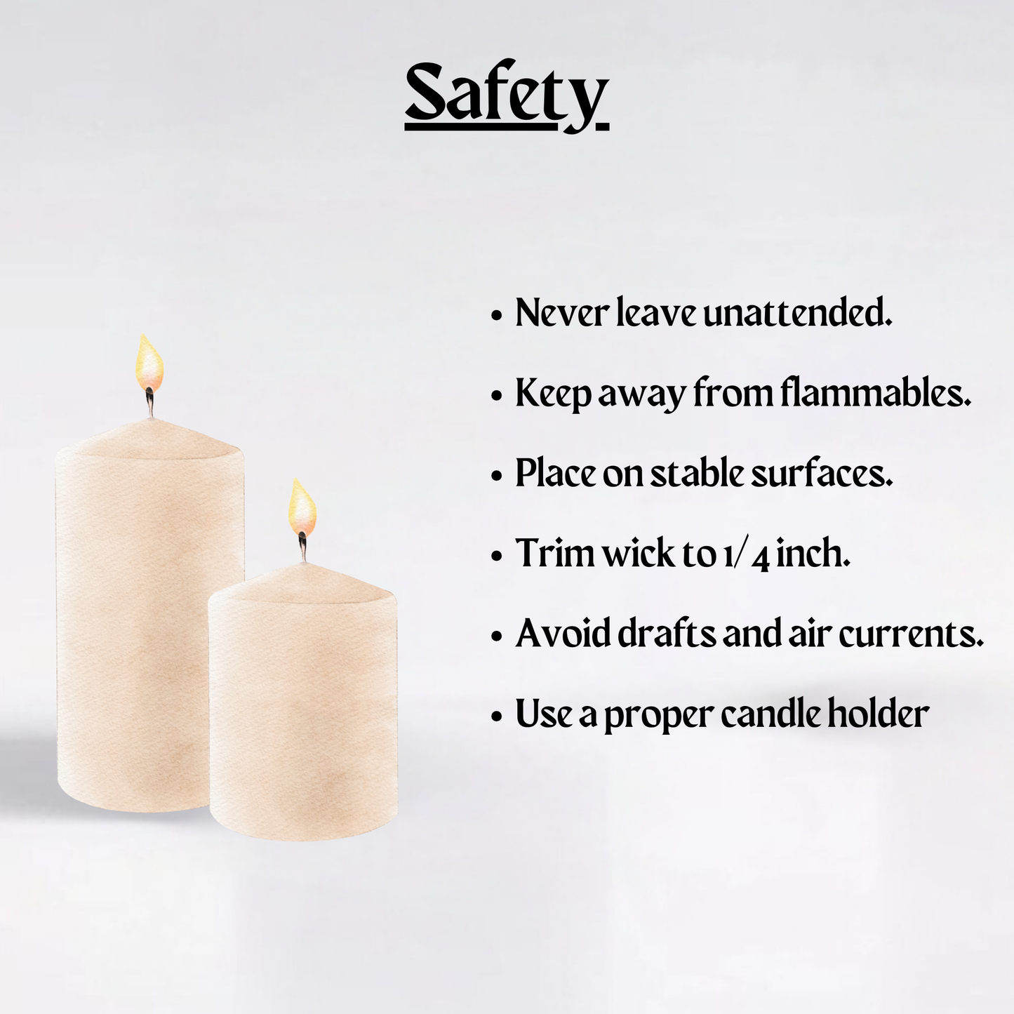 Ribbed Pillar Candle Set– Burgundy