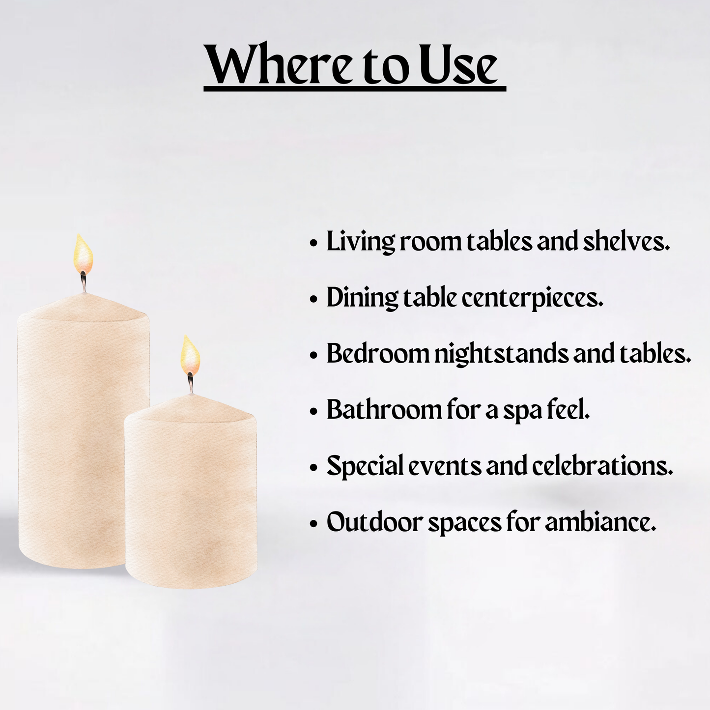 Ribbed Pillar Candle Set– Burgundy