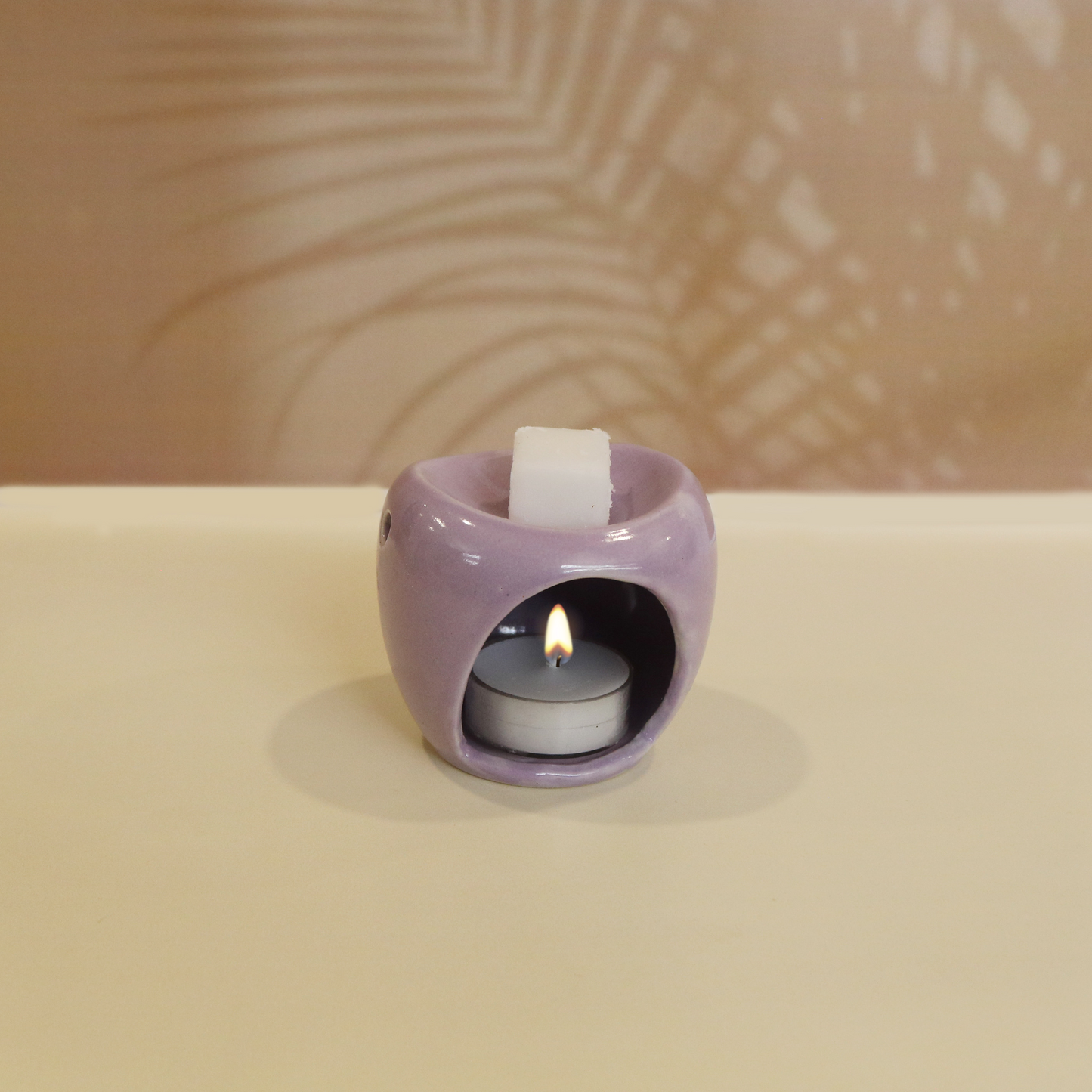 Ceramic Oil Burner Set- Soft Lilac