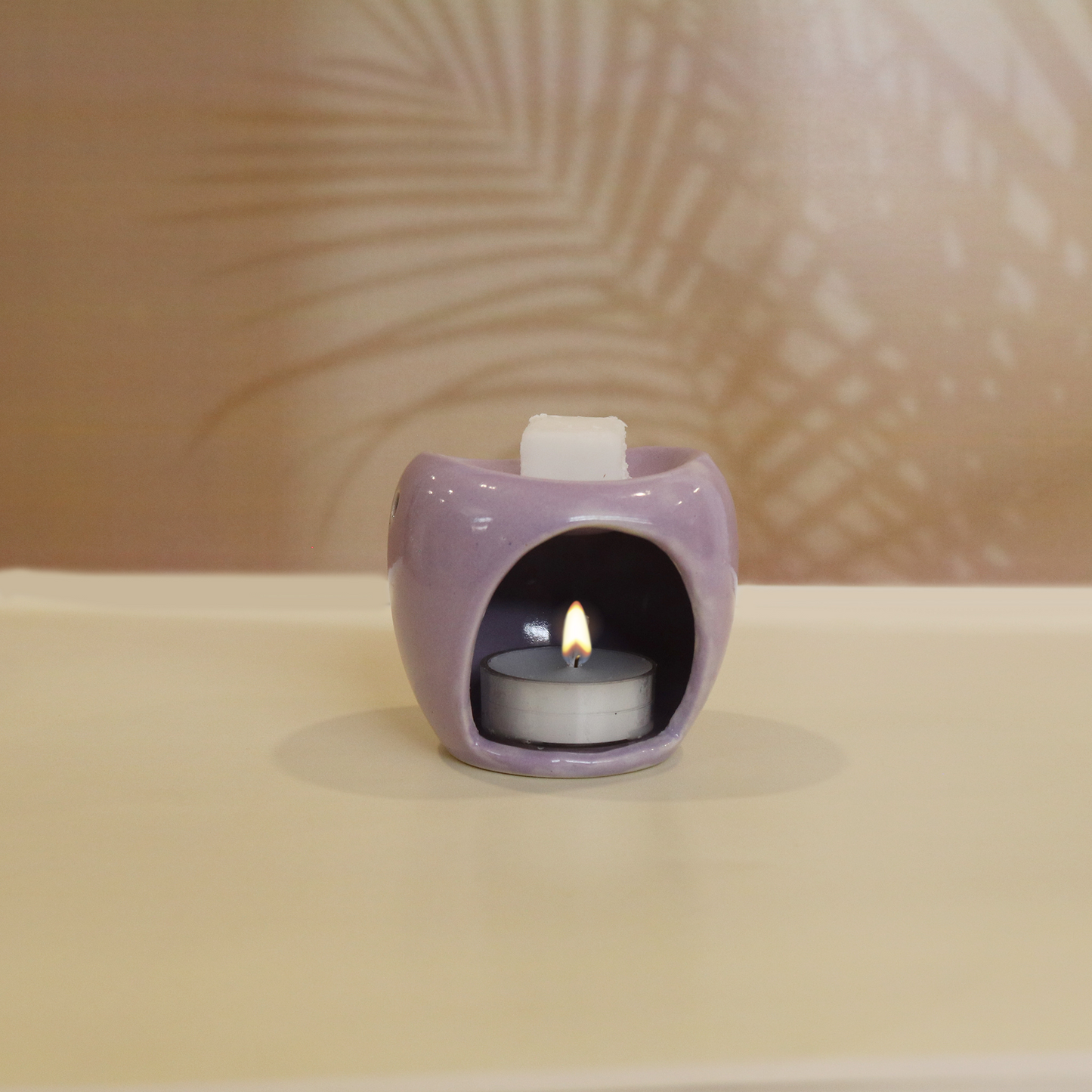 Ceramic Oil Burner Set- Soft Lilac