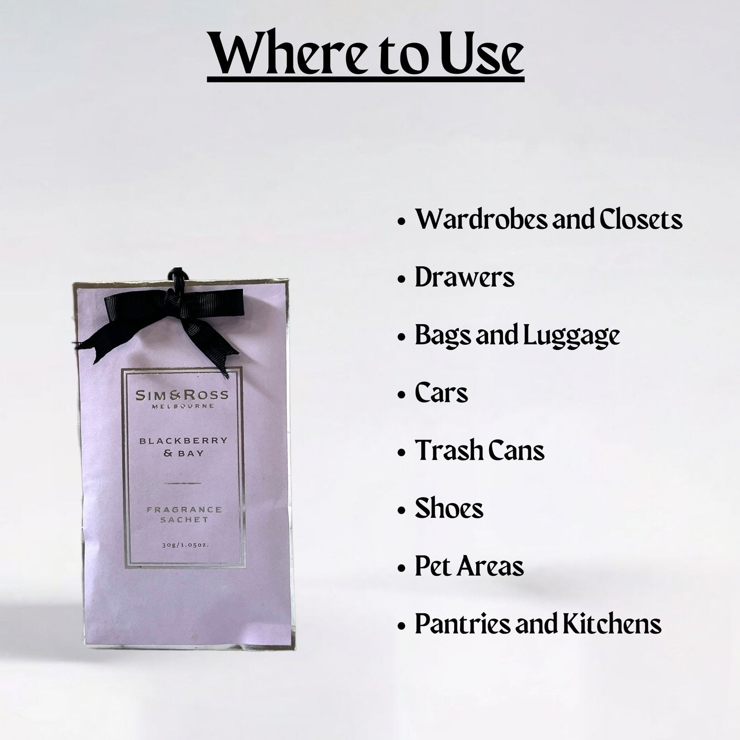 Sachets- BlackBerry & Bay (Pack of 6)