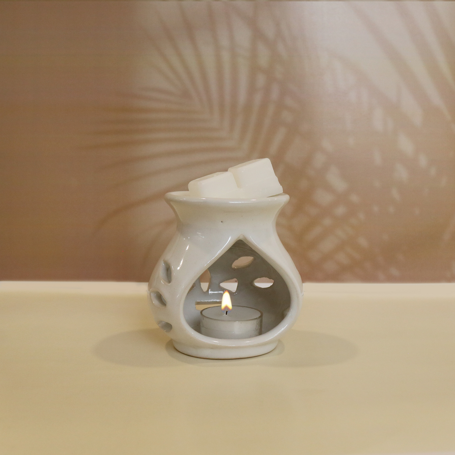 Ceramic Oil Burner Set- Senteur Blanc