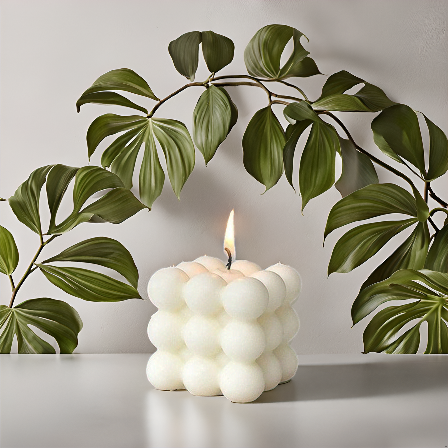 Bubble Candle Set- Cream