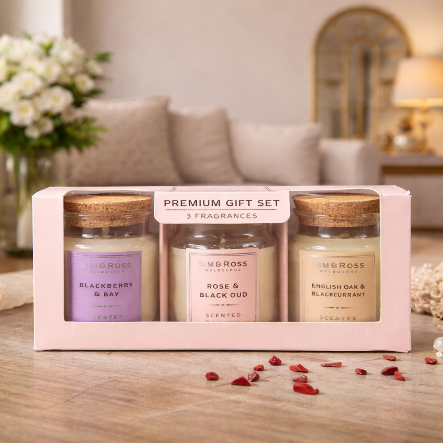 Luxury Scented Candles (Set of 3)