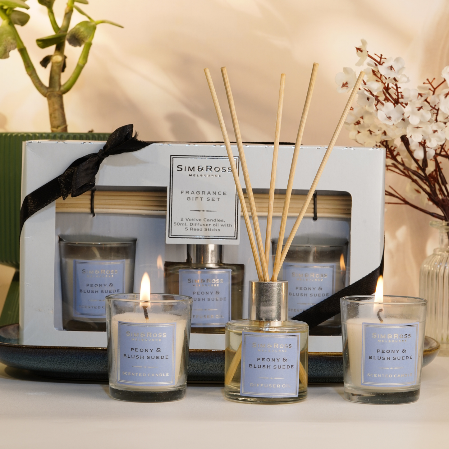 Peony & Blush Suede Premium Gifting Set