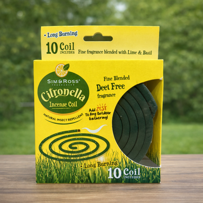Citronella Incense Coil – DEET-Free (10 Pack)