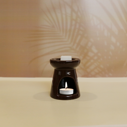 Ceramic Oil Burner Set- Rich Mocha