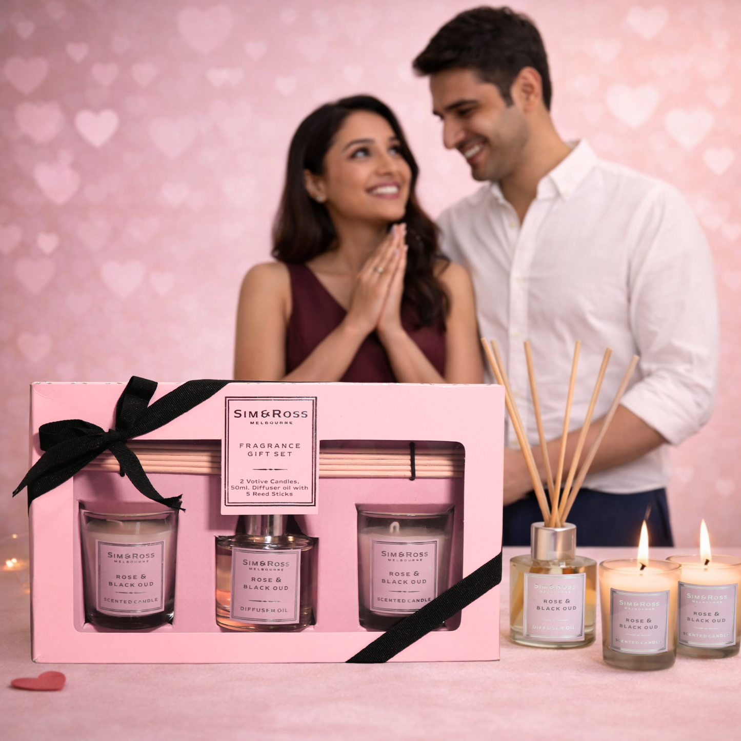 Rose & Black Oud Classic Home Fragrance Gift