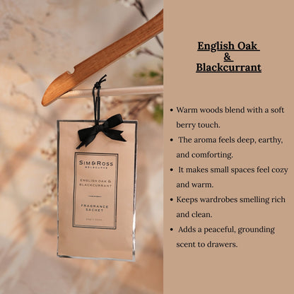 Sachets-English Oak & BlackCurrant (Pack of 6)