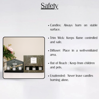 Sim & Ross Eucalyptus & Mint Fragrance Gift Set with Metal Stand