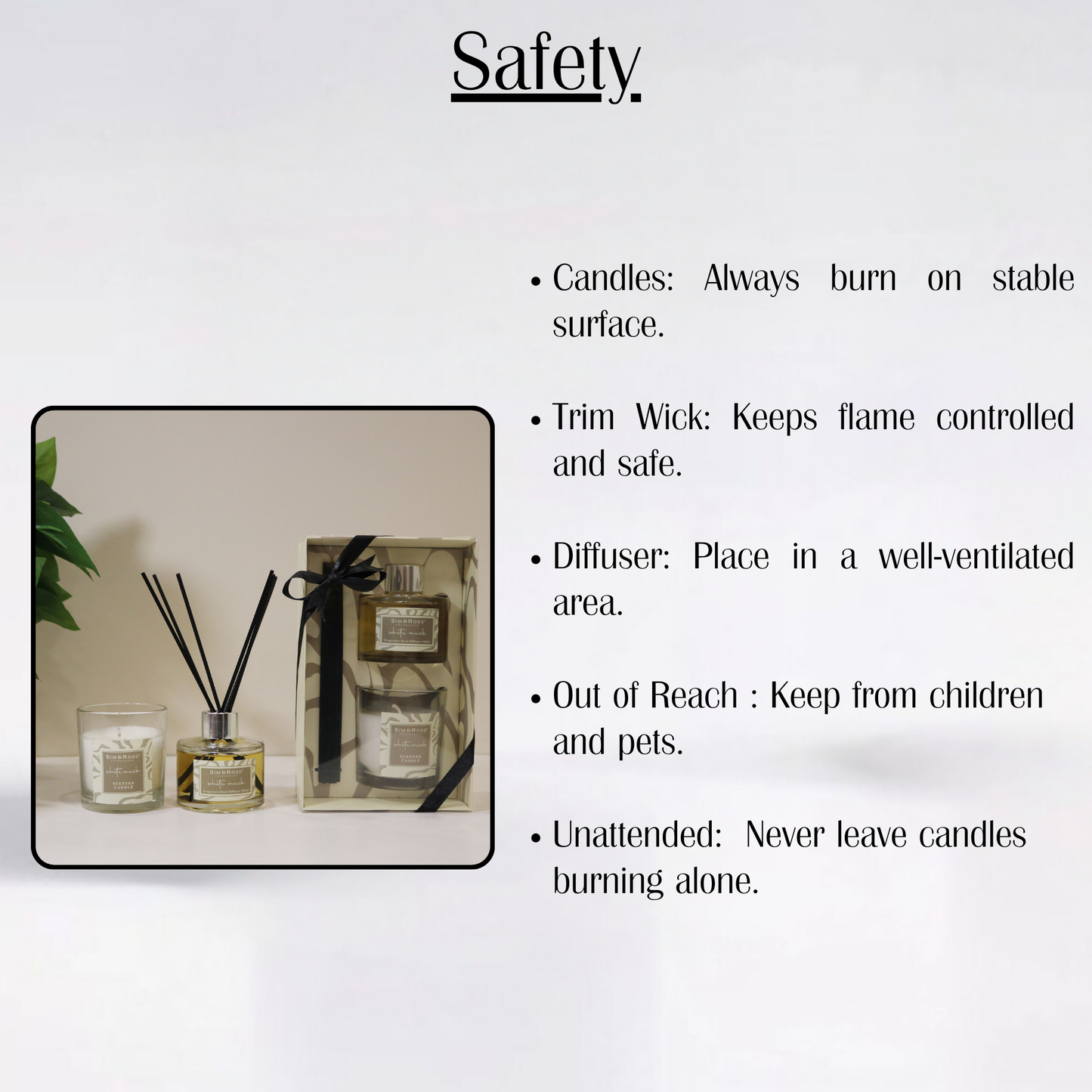 Sim & Ross White Musk Home Fragrance Gift Set