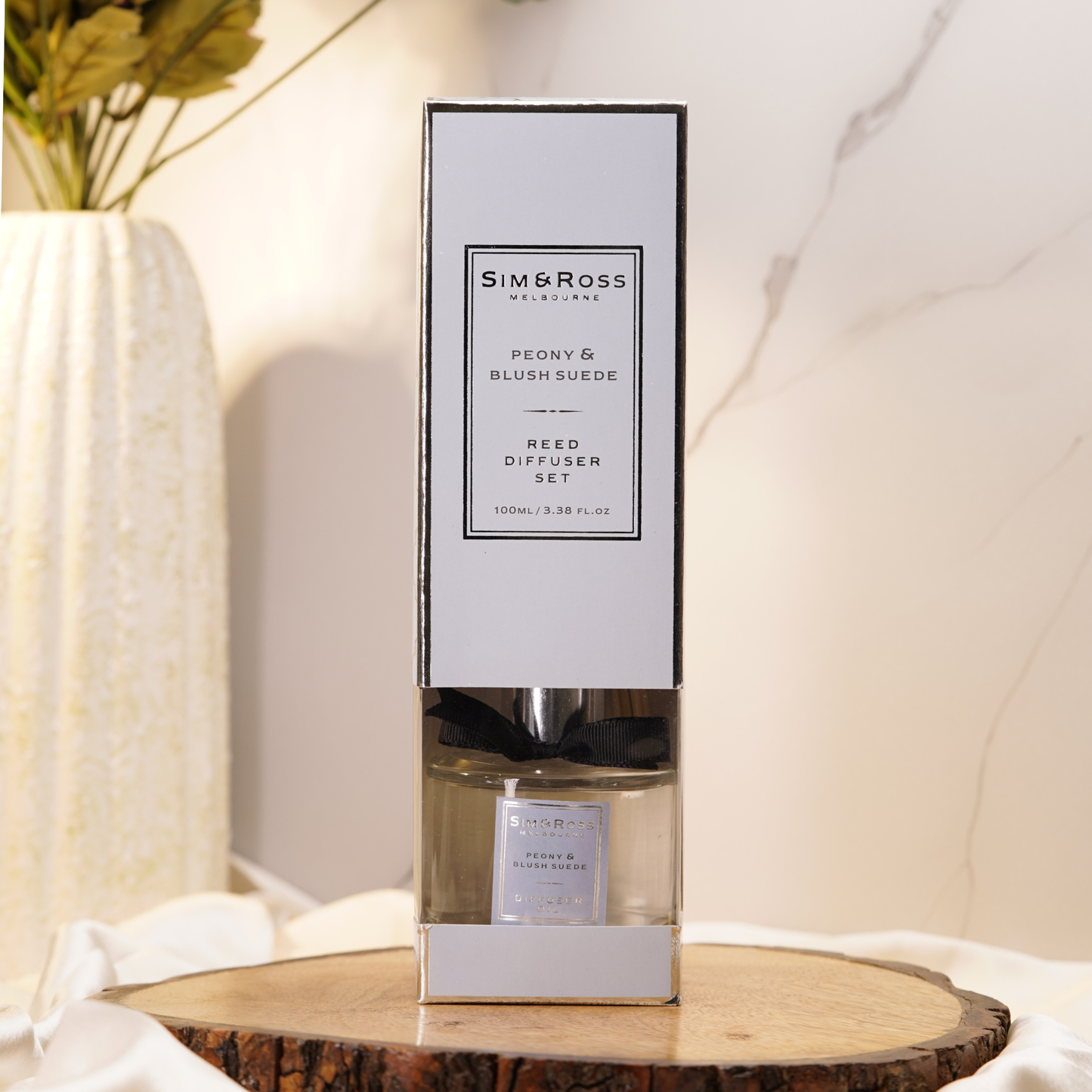 Reed Diffuser Set 100ml- Peony & Blush Suede