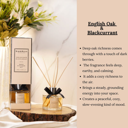 Reed Diffuser Set 100ml- English Oak & Blackcurrant