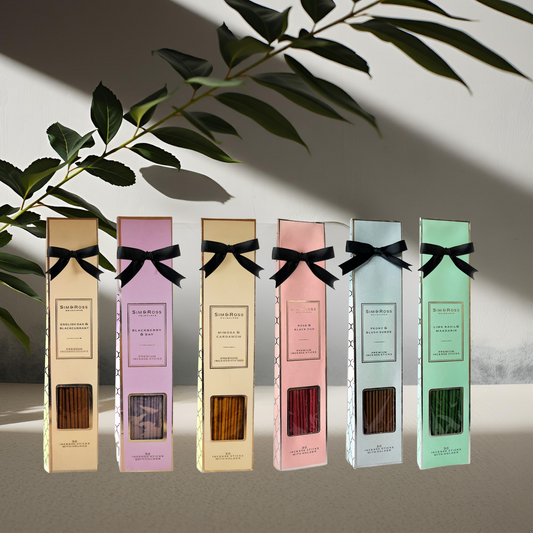 Sim & Ross Premium Incense Sticks with Holder - Pack of 6