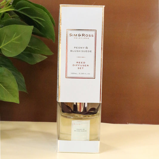 Reed Diffuser Set 100ml- Peony & Blush Suede