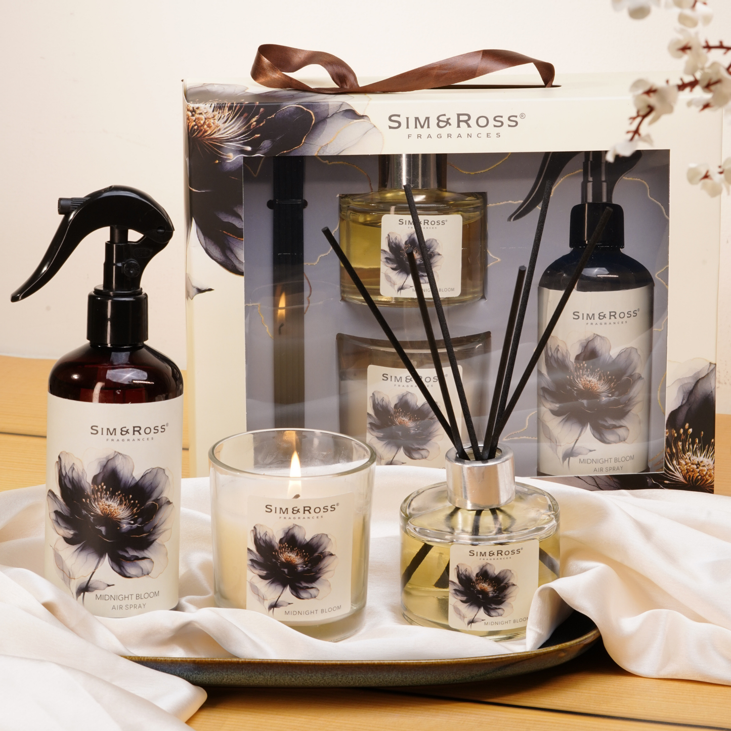 Midnight Bloom Luxury Home Fragrance Trio
