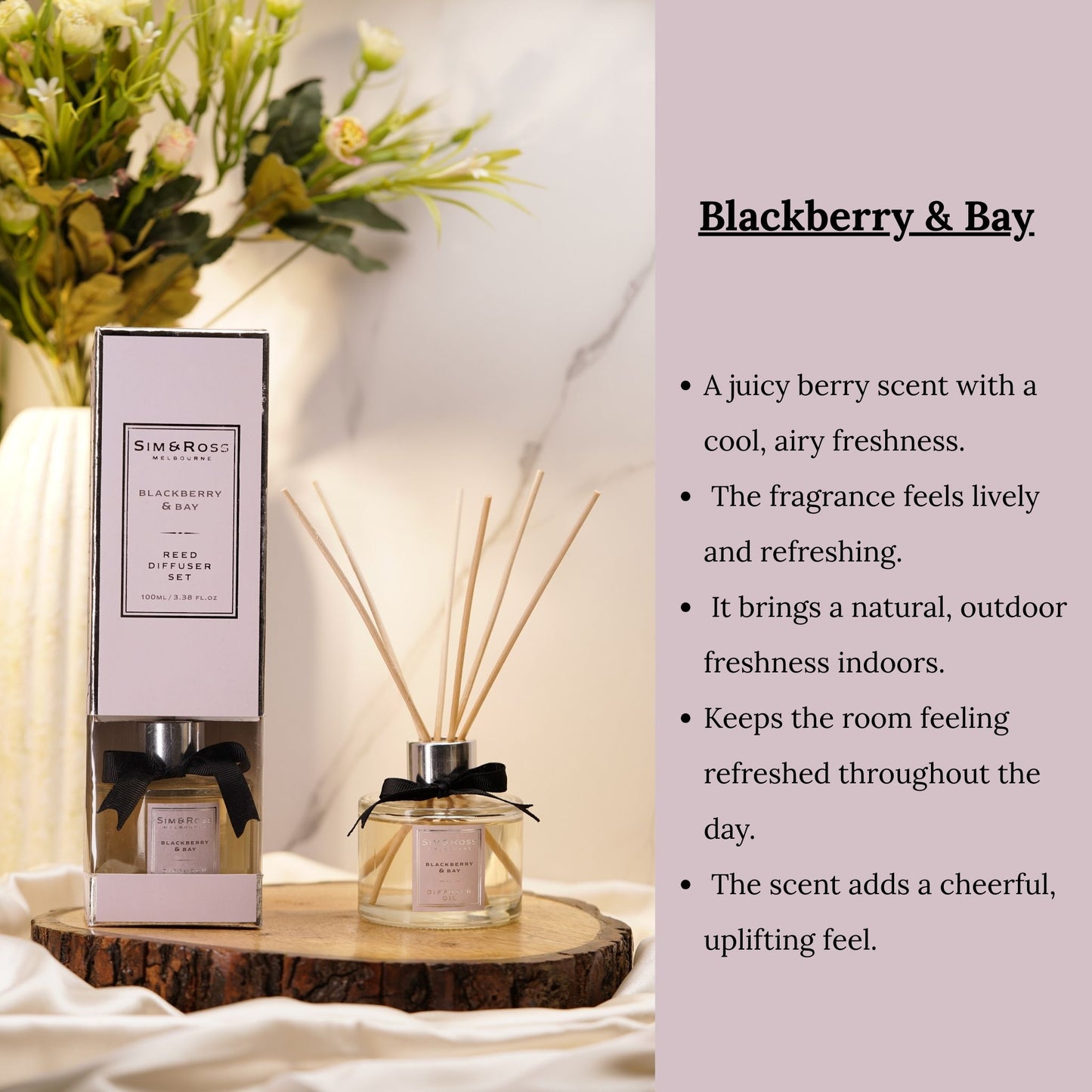 Reed Diffuser Set 100ml- Blackberry & Bay