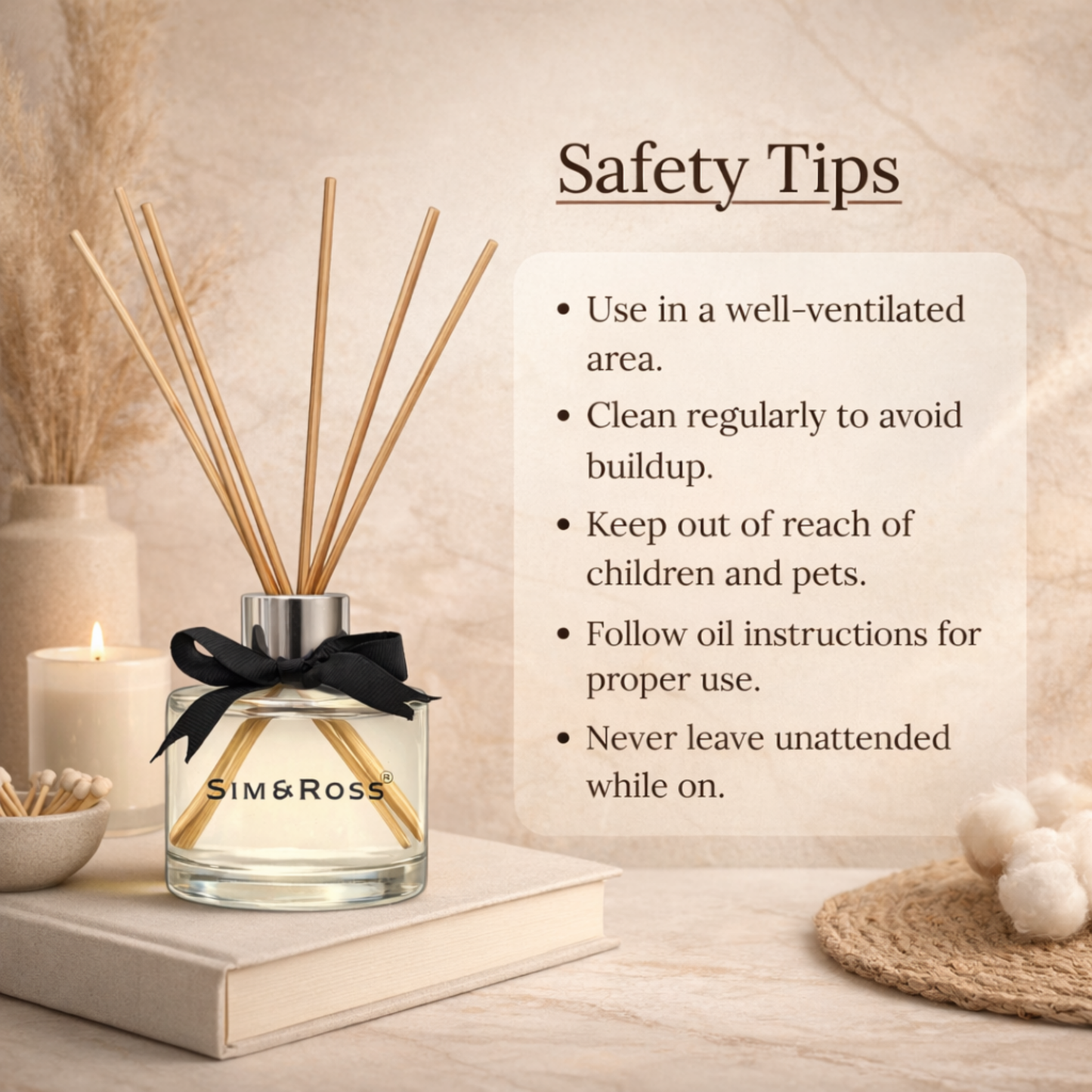 Reed Diffuser Set 100ml- English Oak & Blackcurrant