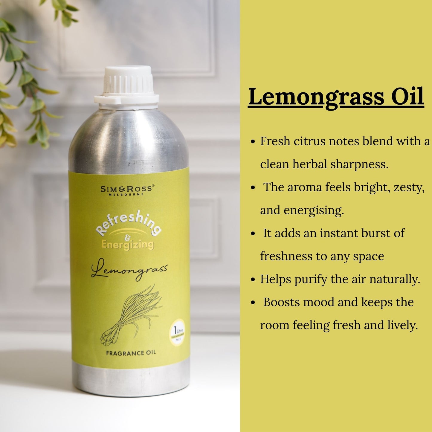 Lemongrass Fragrance Oil – 1 Litre