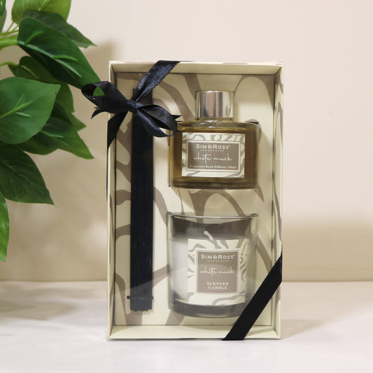 Sim & Ross White Musk Home Fragrance Gift Set