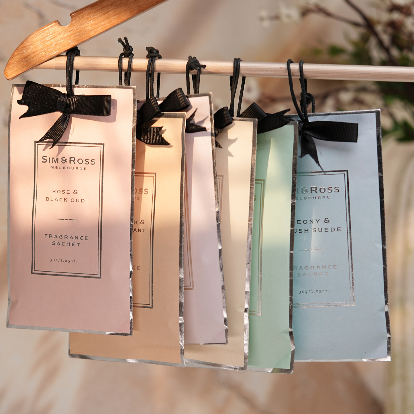 Sachets- Rose & Black Oud (Pack of 6)