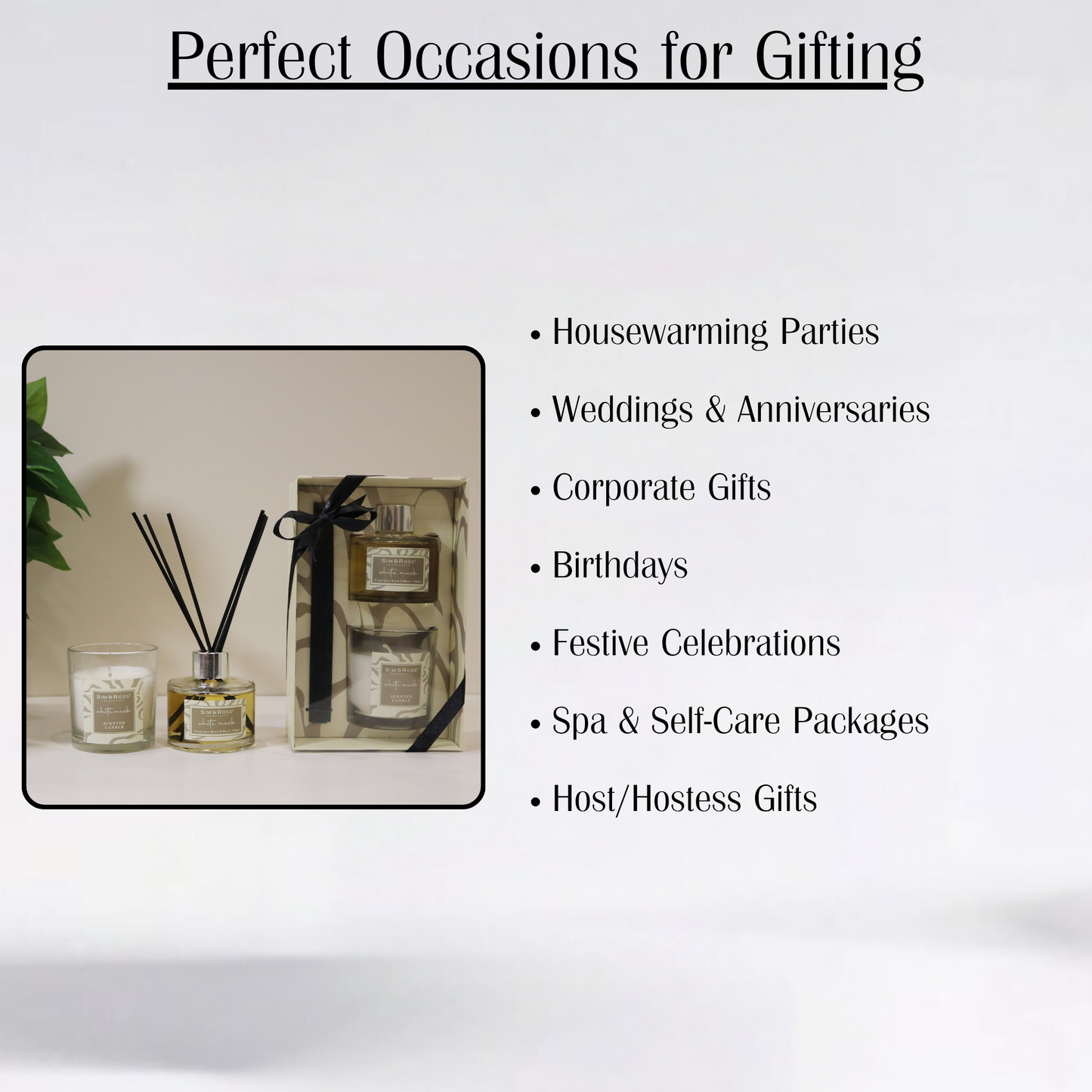 Sim & Ross White Musk Home Fragrance Gift Set
